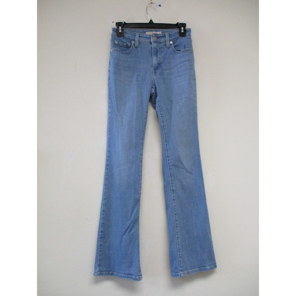 Levis 725 Bootcut Jeans Men 26 Light Blue High Rise Slim Fit Stretch Denim